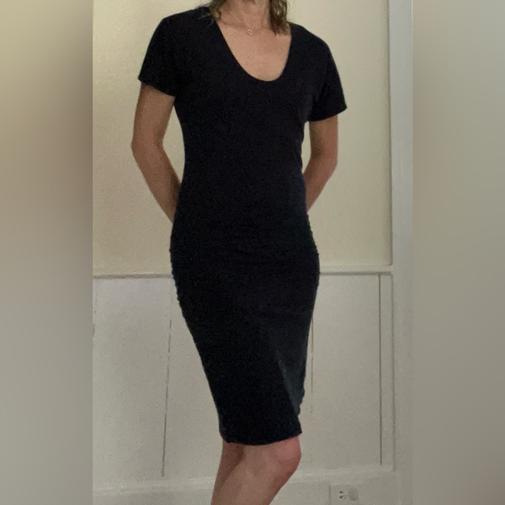 James Perse ruched t-shirt dress, new w/o tags